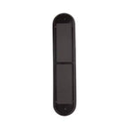 Specchio da parete a capsula in metallo nero 10"x40"