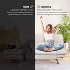 Divano letto convertibile in ecopelle da 71" con Memory Foam – Loveseat con schienale sdoppiato