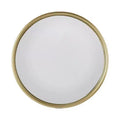 HomeRoots 10 Gold Round Iron Textured Framed Accent Mirror