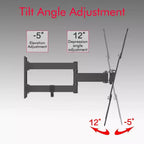 Staffa da parete girevole regolabile per TV 26"-55" con livella a bolla