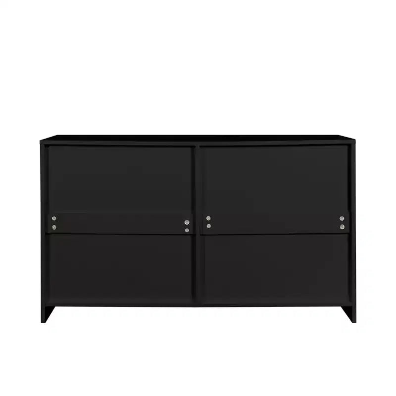 Comò nero a 6 cassetti – Comò doppio largo 120 cm