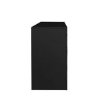 Comò nero a 6 cassetti – Comò doppio largo 120 cm