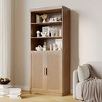 Home Tidying Artifact: Glass - Door Storage Cabinet, With A Stylish And Elegant Design, Large - Capacity Storage