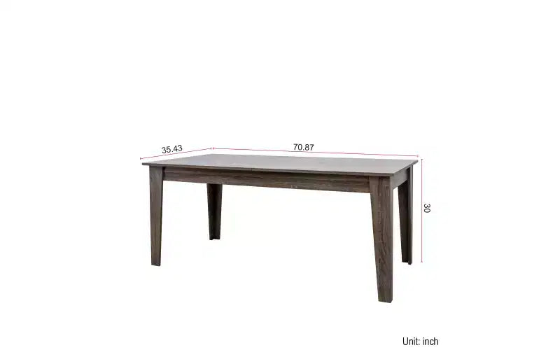 Tavolo da pranzo estensibile Zevemomo, da 6-12 posti, 180-270 cm, tavolo da cucina moderno rettangolare lungo con binario in metallo per cucina, soggiorno, ufficio - Marrone