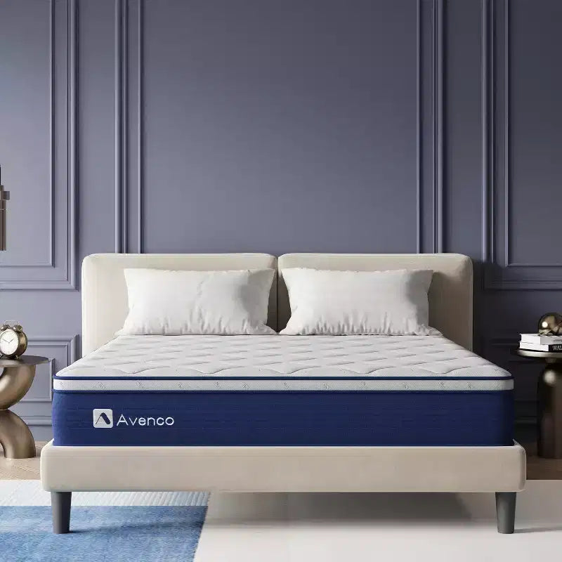 Avenco 10-in Medium Twin Hybrid Memory Foam/Coil Blend Mattress in a Box