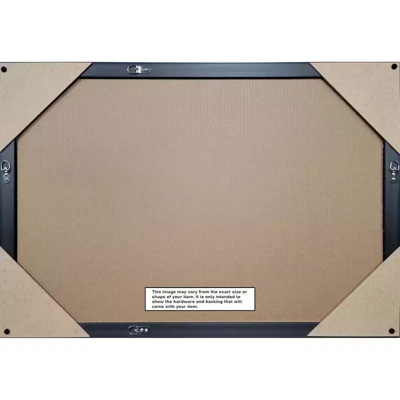 Specchio da parete per bagno Petite Bevel marrone medio – 28,75"x22,75"