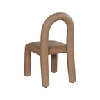 Set di 2 sedie da pranzo in pelle vegana con gambe in metallo – Stile moderno