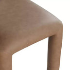 Set di 2 sedie da pranzo in pelle vegana con gambe in metallo – Stile moderno