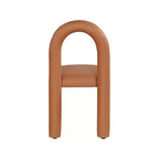 Set di 2 sedie da pranzo in pelle vegana con gambe in metallo – Stile moderno