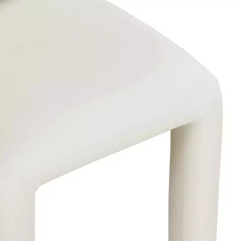 Set di 2 sedie da pranzo in pelle vegana con gambe in metallo – Stile moderno