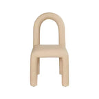 Set di 2 sedie da pranzo in pelle vegana con gambe in metallo – Stile moderno