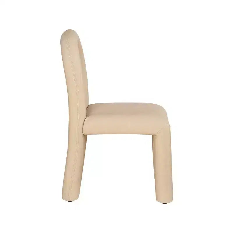 Set di 2 sedie da pranzo in pelle vegana con gambe in metallo – Stile moderno