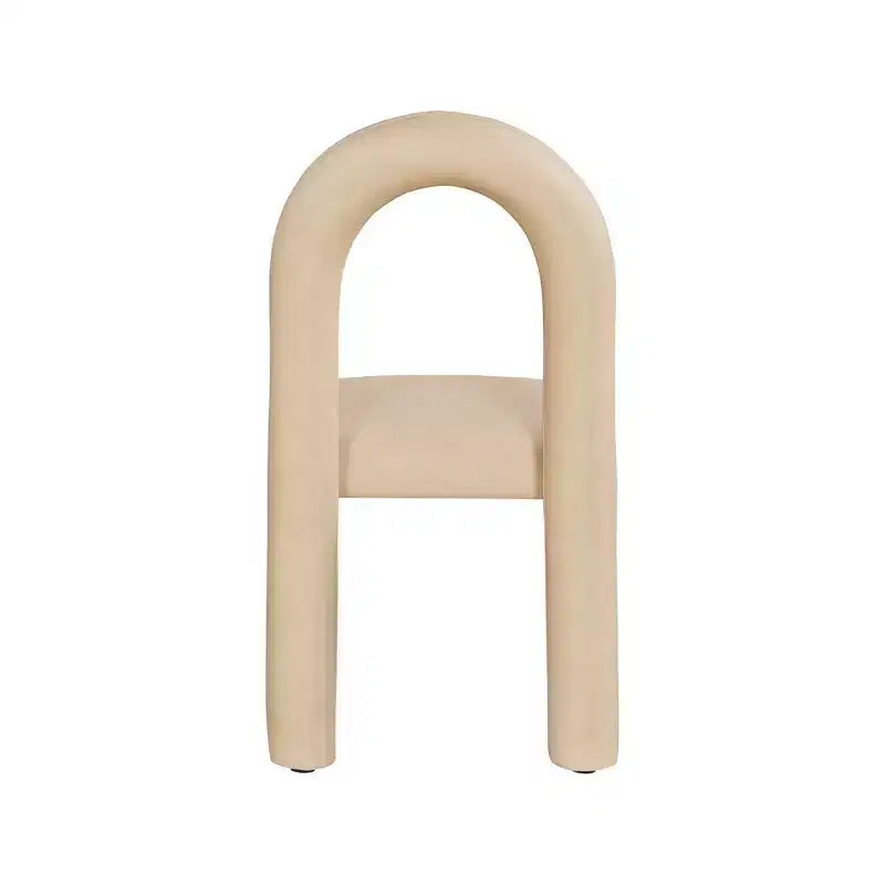 Set di 2 sedie da pranzo in pelle vegana con gambe in metallo – Stile moderno
