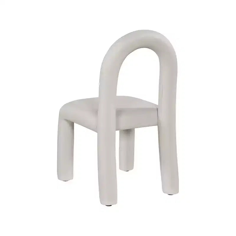 Set di 2 sedie da pranzo in pelle vegana con gambe in metallo – Stile moderno