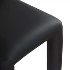 Set di 2 sedie da pranzo in pelle vegana con gambe in metallo – Stile moderno