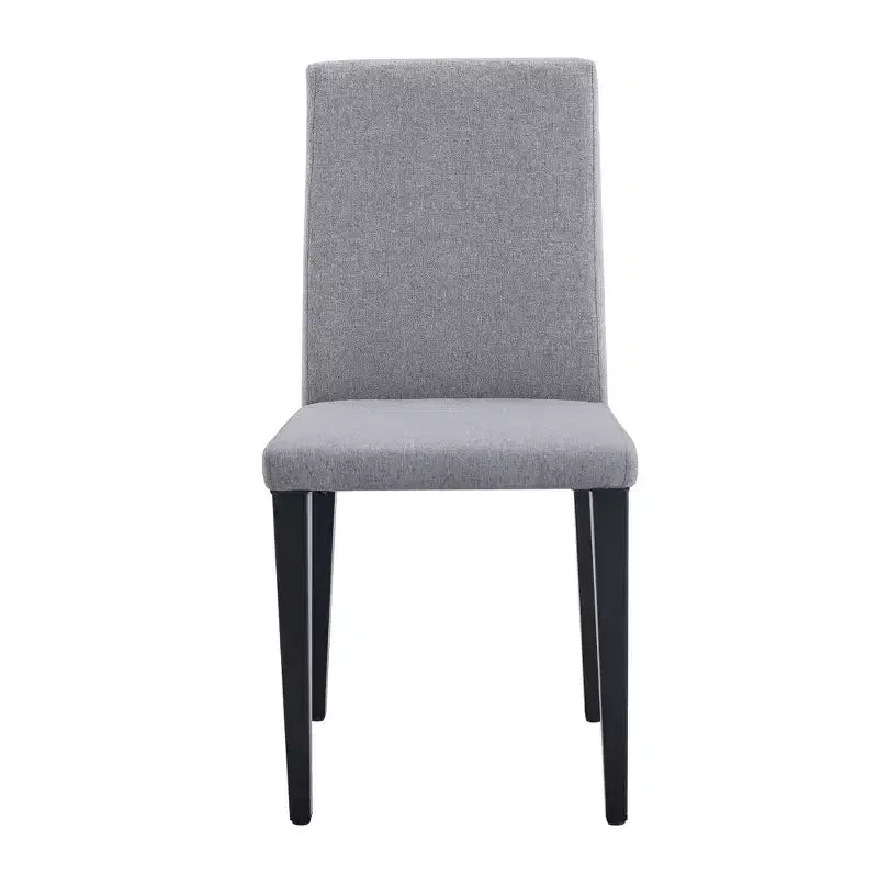 Set di 4 sedie da pranzo moderne minimaliste imbottite con gambe in metallo – Grigio