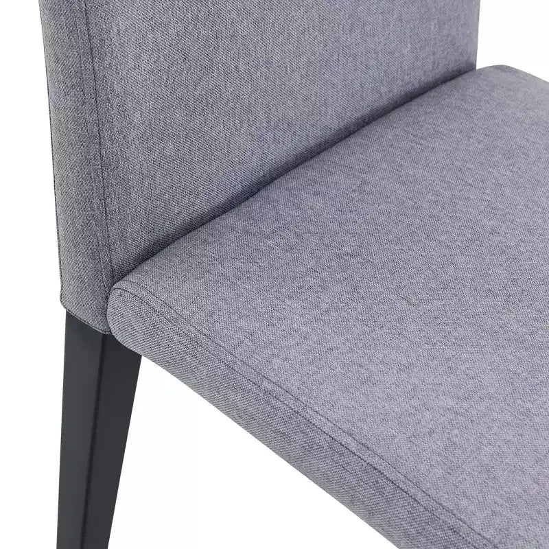 Set di 4 sedie da pranzo moderne minimaliste imbottite con gambe in metallo – Grigio