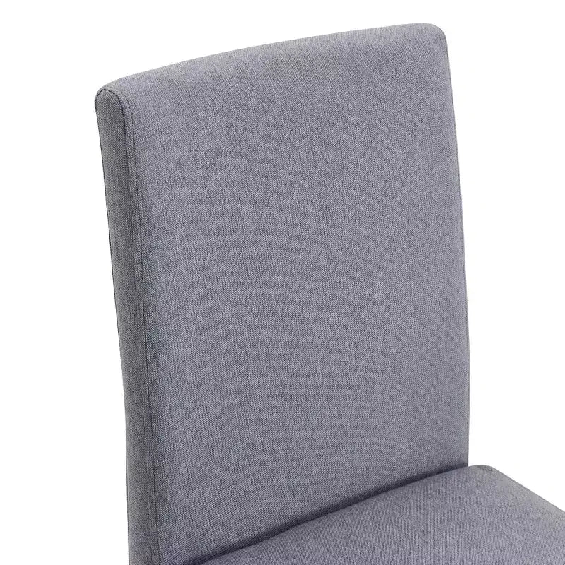 Set di 4 sedie da pranzo moderne minimaliste imbottite con gambe in metallo – Grigio