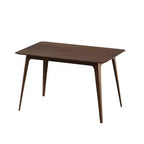 Tavolo da pranzo moderno da 120 cm con gambe in legno di hevea – Design minimalista
