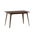 Tavolo da pranzo moderno da 120 cm con gambe in legno di hevea – Design minimalista