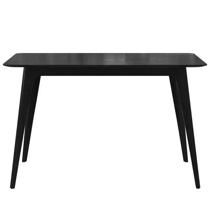 Tavolo da pranzo moderno da 120 cm con gambe in legno di hevea – Design minimalista