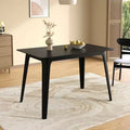Tavolo da pranzo moderno da 120 cm con gambe in legno di hevea – Design minimalista