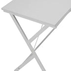 Scrivania angolare minimalista da 62" con gambe incrociate e ampio piano del tavolo