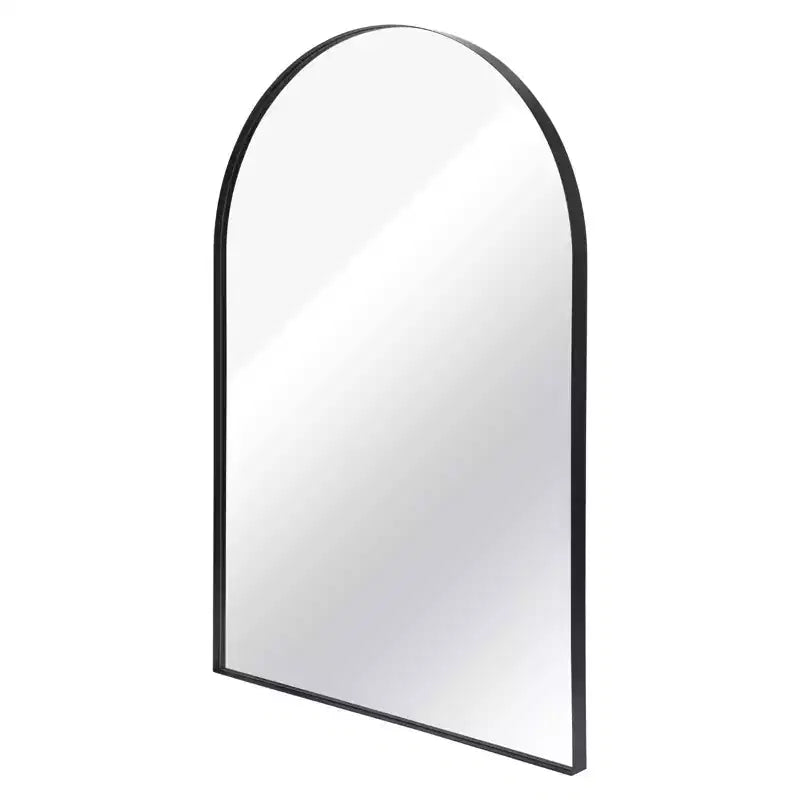 Specchio da parete ad arco con cornice in metallo nero 24"x36" – Bagno, camera da letto e ingresso