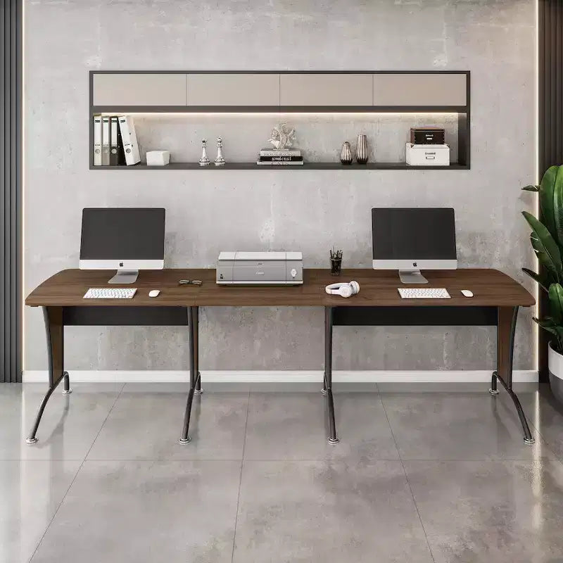 Scrivania da ufficio angolare di lusso con opzione scrivania team in linea – Acciaio e MDF