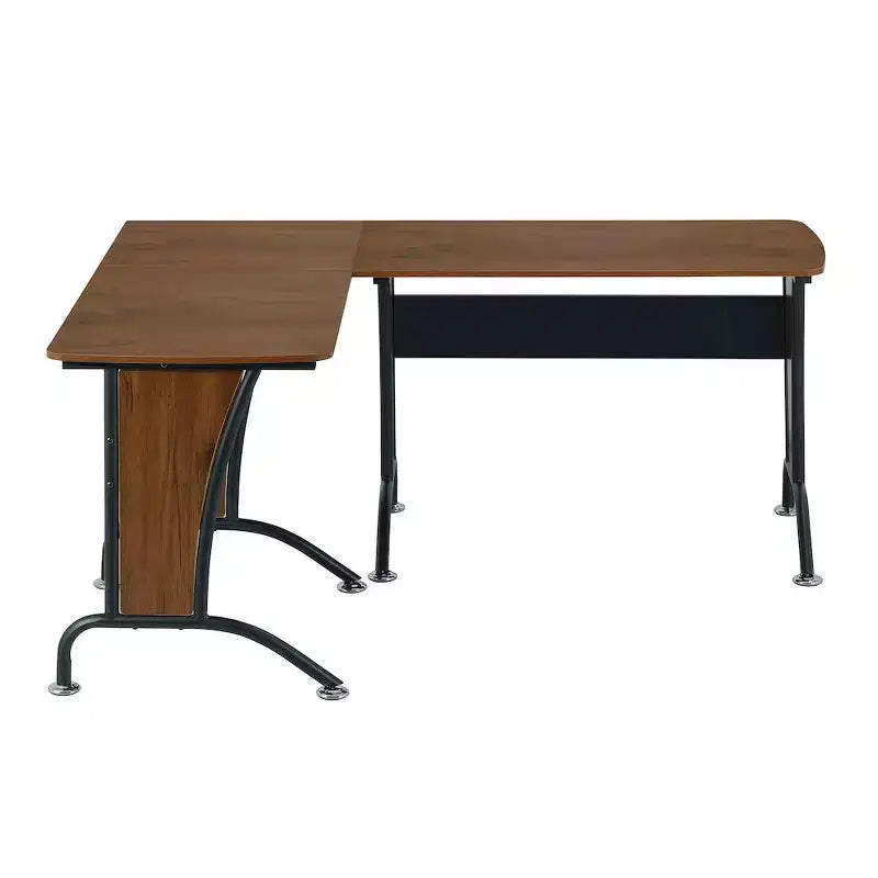 Scrivania da ufficio angolare di lusso con opzione scrivania team in linea – Acciaio e MDF