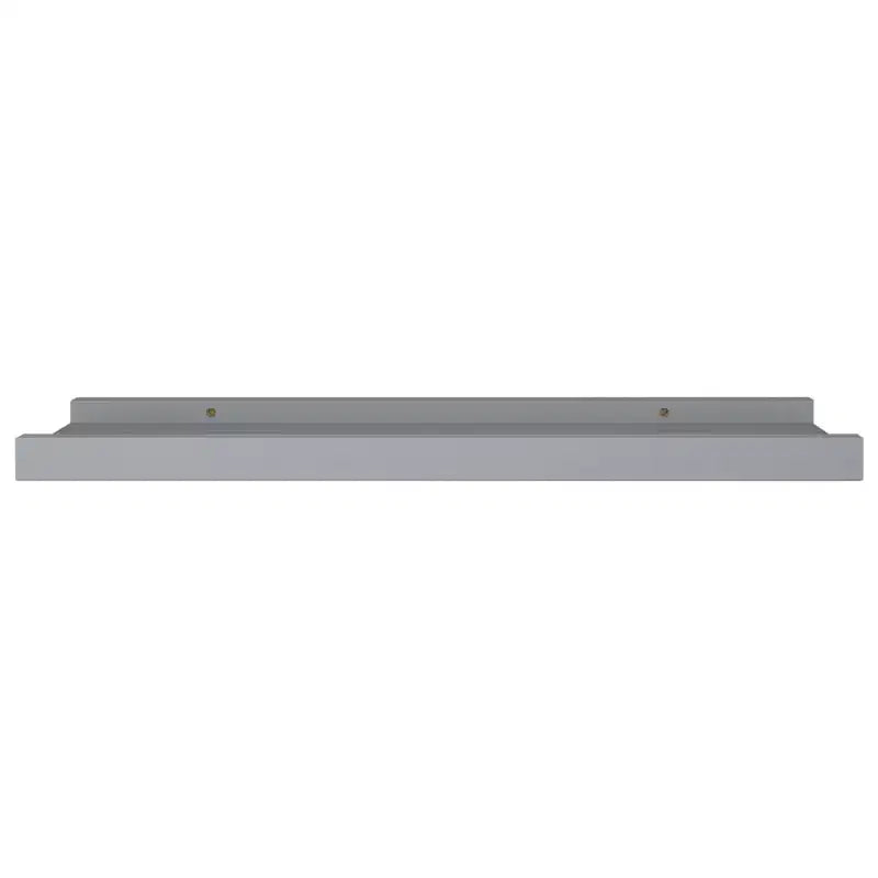 Set di 2 mensole a cornice con sporgenza in MDF grigio, piccole, da parete