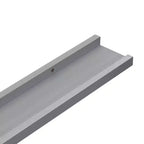 Set di 2 mensole a cornice con sporgenza in MDF grigio, piccole, da parete