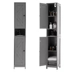 Tall Bathroom Cabinet with Drawer & Adjustable Shelves, 66.9 Inch Floor Standing Storage Organizer for Bathroom, Kitchen, Hallway