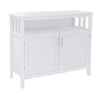 Credenza Mobile Contenitore Tavolini d'Appoggio 2 Ante e 1 Ripiano Aperto Credenza Buffet per Soggiorno Sala da Pranzo