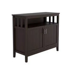 Credenza Mobile Contenitore Tavolini d'Appoggio 2 Ante e 1 Ripiano Aperto Credenza Buffet per Soggiorno Sala da Pranzo