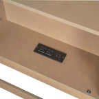 Letto a pavimento Twin XL con armadietti contenitori e porte di ricarica USB – Legno massello