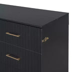 Letto a scomparsa Queen Murphy Bed con gamba dorata, letto a scomparsa formato Queen Size con ante in vetro smerigliato e cassetti finti