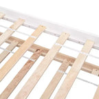 Letto singolo con letto estraibile, testiera e pediera – Legno massello di pino