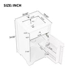 Mobile bagno nero da 20" con lavabo, anta con chiusura ammortizzata e ripiano regolabile