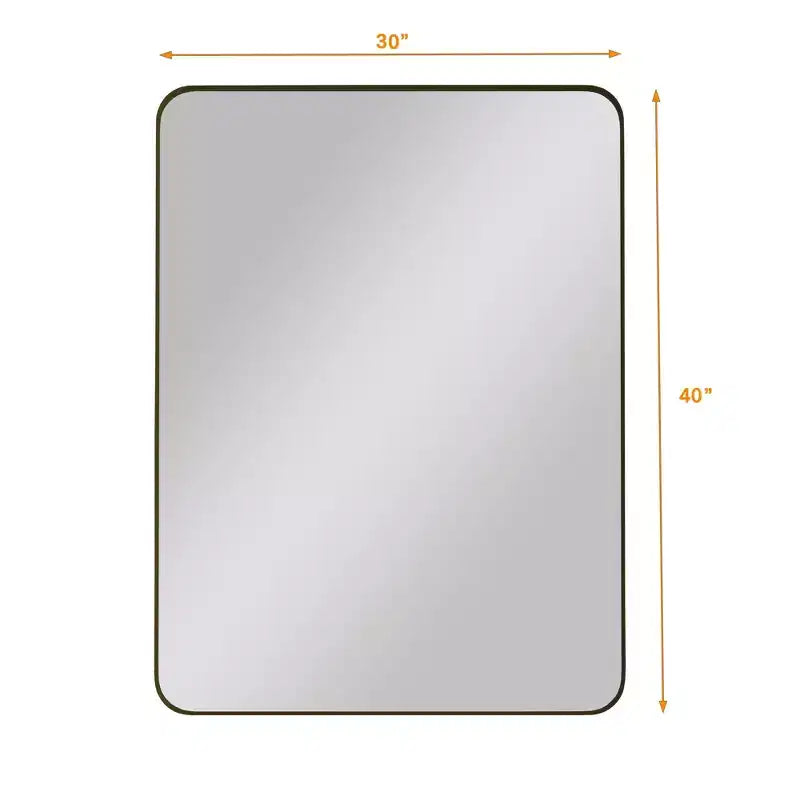 Specchio da bagno moderno rettangolare da parete 30"x40"