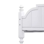 Struttura Letto a Piattaforma Matrimoniale/Queen in Legno Vintage con Testiera – Non Richiede Rete a Doghe
