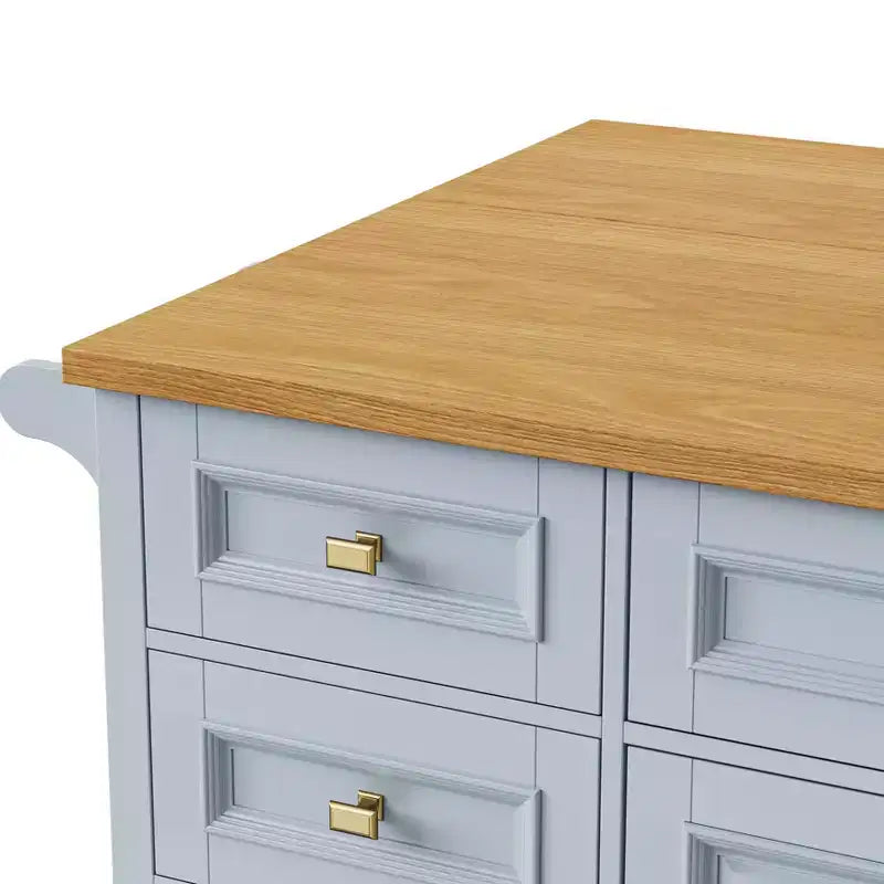 Isola cucina con ribalta, Isole cucina con ruote e cassetto, Isola cucina contenitore con ripiano regolabile