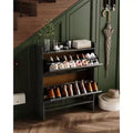 GustoWave Freestanding Slim Shoe Storage Cabinet with 2 Flip Drawers for Entryway Hallway
