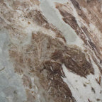 Consolle in marmo con base in metallo nero – Marrone Grigio