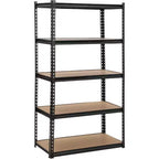 5-Tier Storage Shelves,Heavy Duty Metal Shelving Unit,Adjustable Garage Storage Shelving Utility Rack for Warehouse Pantry Kitchen,48in Lx18Wx73H