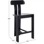 Sgabello da bancone in legno – Finitura naturale