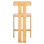 Sgabello da bancone in legno – Finitura naturale