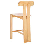 Sgabello da bancone in legno – Finitura naturale
