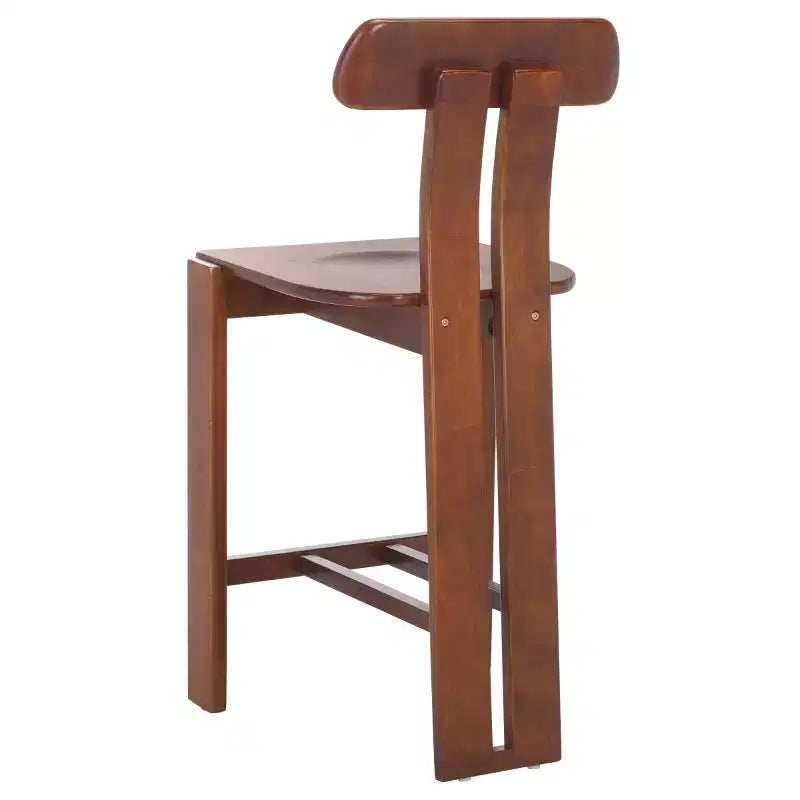Sgabello da bancone in legno – Finitura naturale