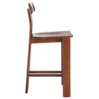 Sgabello da bancone in legno – Finitura naturale